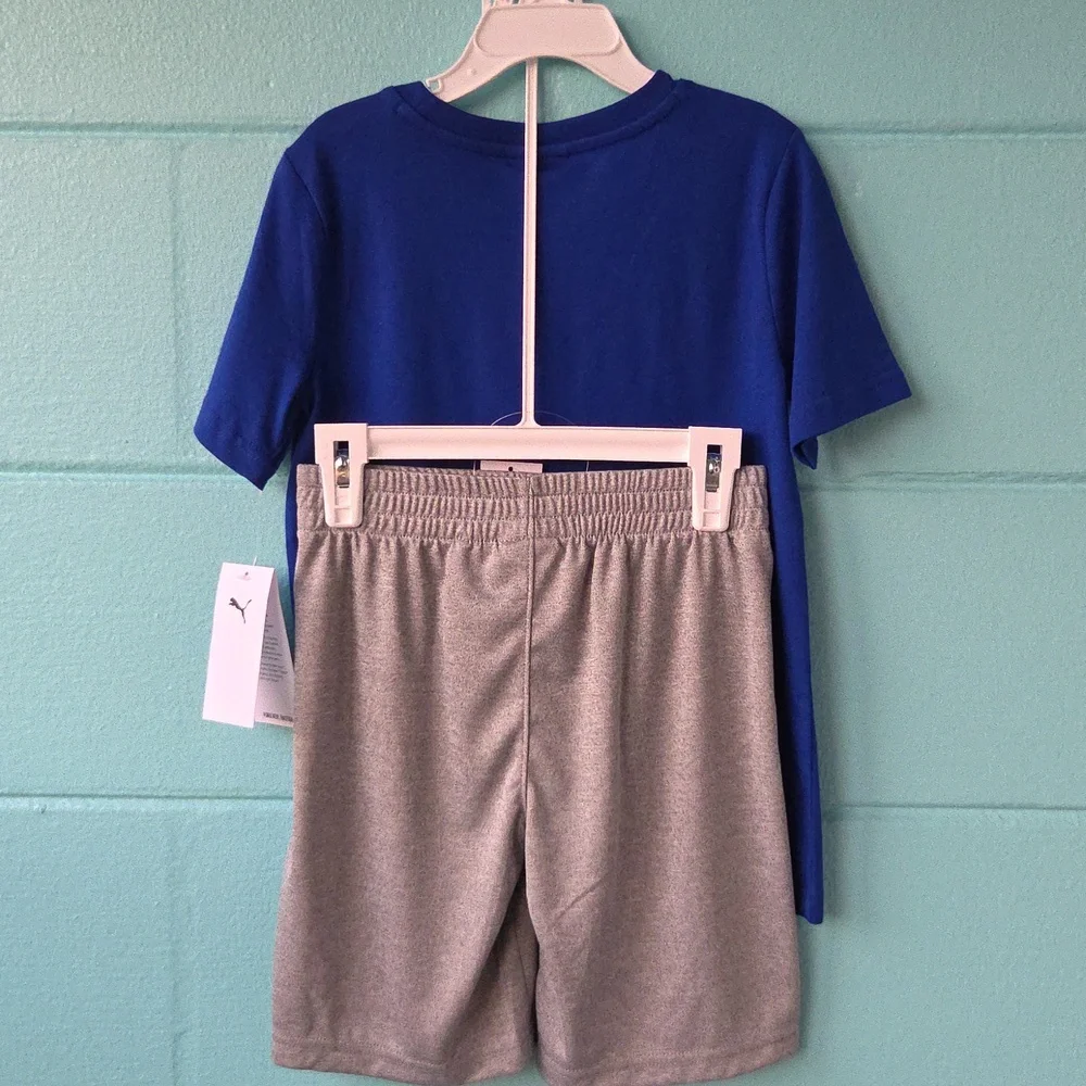 NWT "Puma" 2PC T-Shirt & Short Set Boys Sizes 6 or 7 - Picture 3 of 6